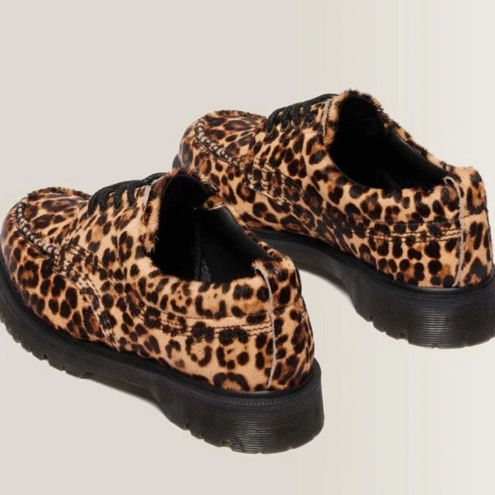 Dr. Martens LOWELL LEOPARD PRINT MOC TOE SHOES MEN’S SIZE 8 / WOMEN 9 No Box